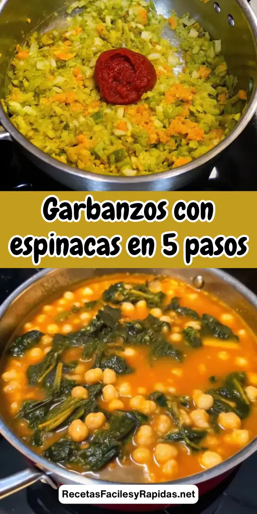 Garbanzos con espinacas