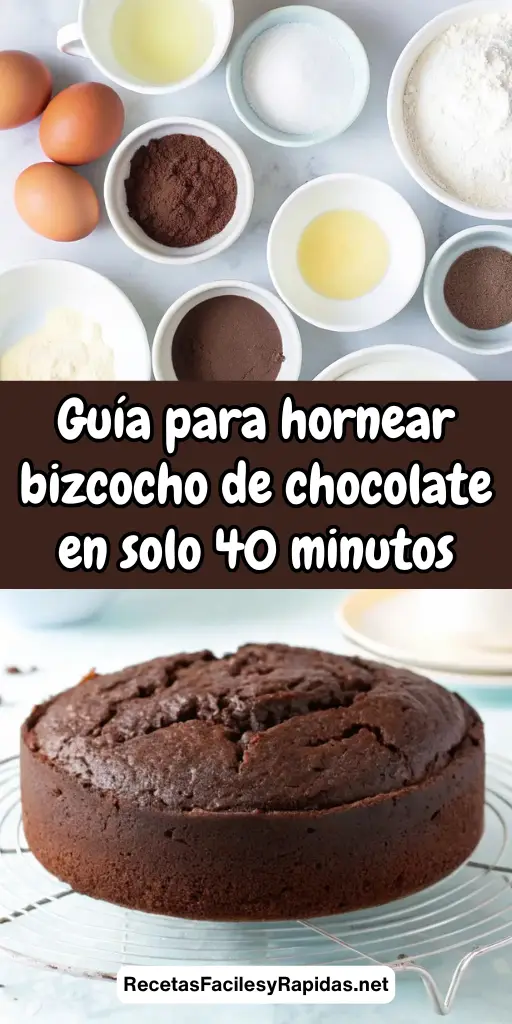 bizcocho de chocolate