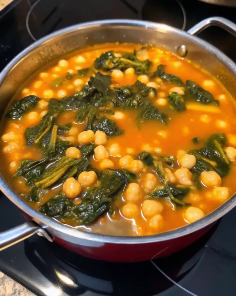 garbanzos con espinacas